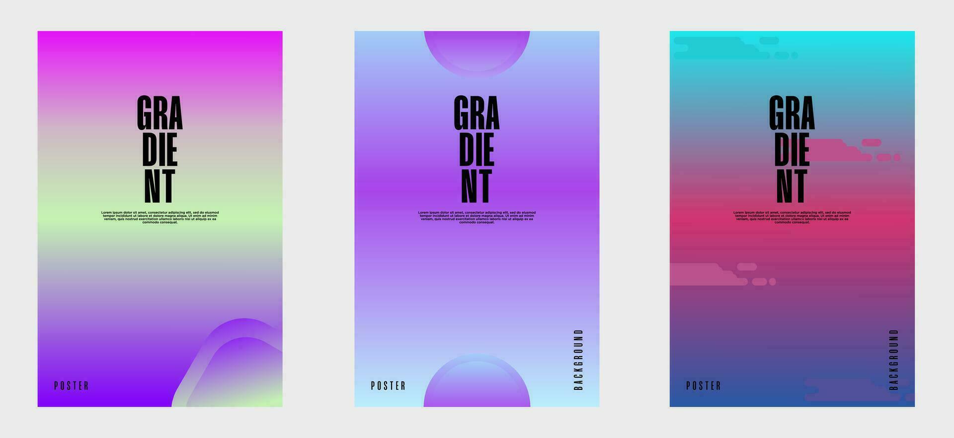 Collection of creative cover or poster concepts in modern minimalist style for corporate identity, branding, social media advertising, promos. Minimalist cover design vector