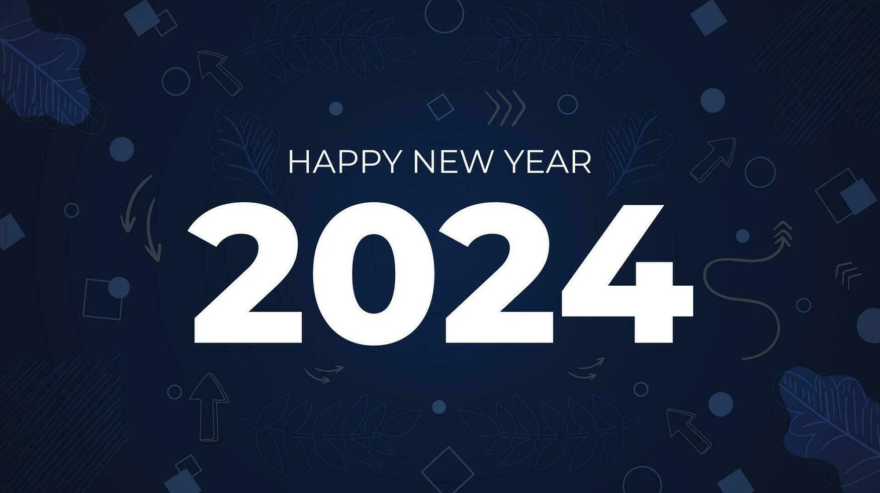 New Year 2024 banner vector