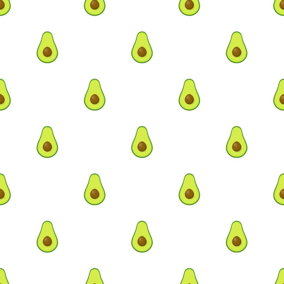 aguacate con semilla cortar en medio sin costura modelo para textiles, huellas dactilares, vestir, colcha, bandera y más. sano comida antecedentes. verano frutas para sano estilo de vida. orgánico frutas vector ilustración.