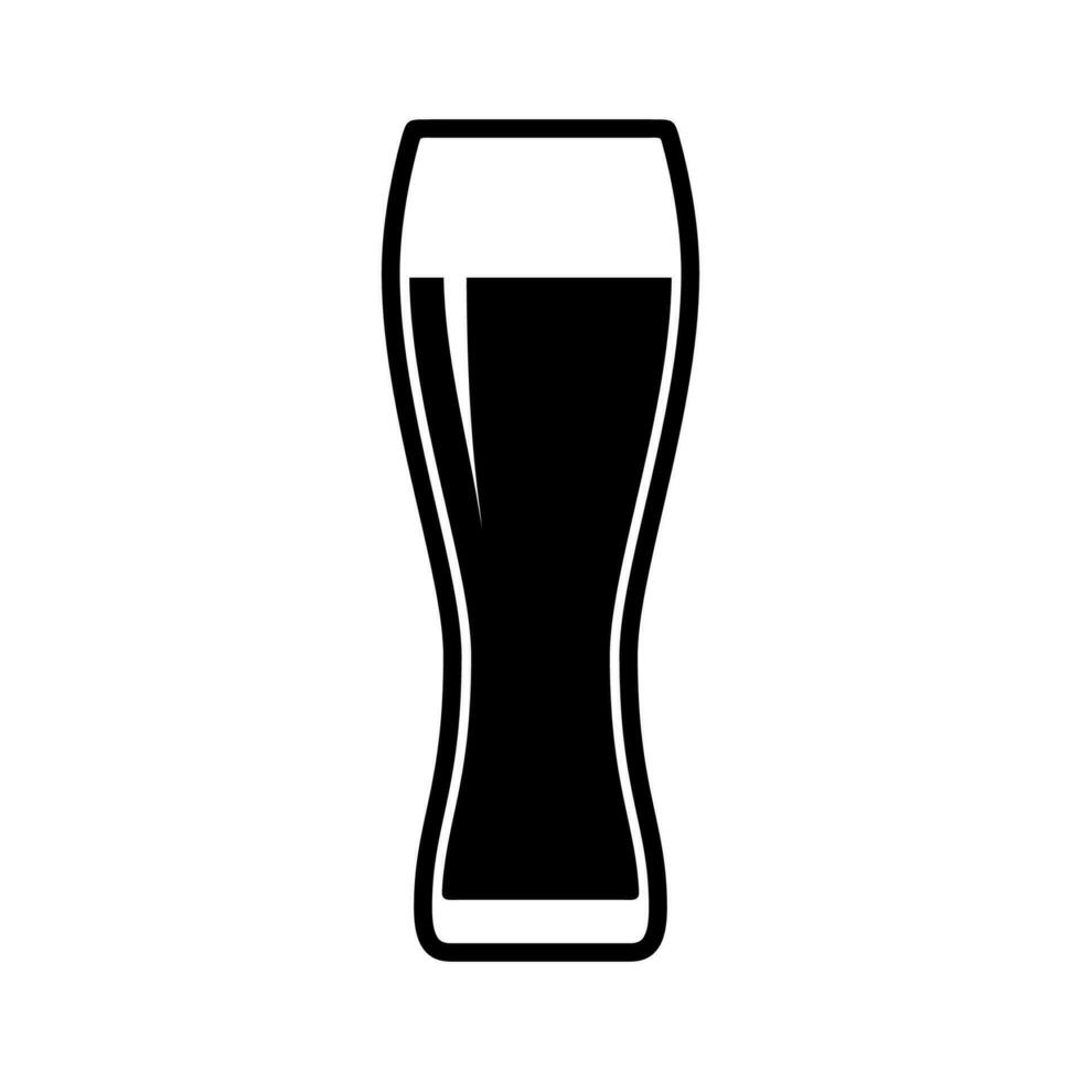 cerveza vaso icono aislado en blanco antecedentes. jarra de cerveza, alcohol beber. diseño elemento para logo, etiqueta, firmar, póster, t camisa. vector ilustración