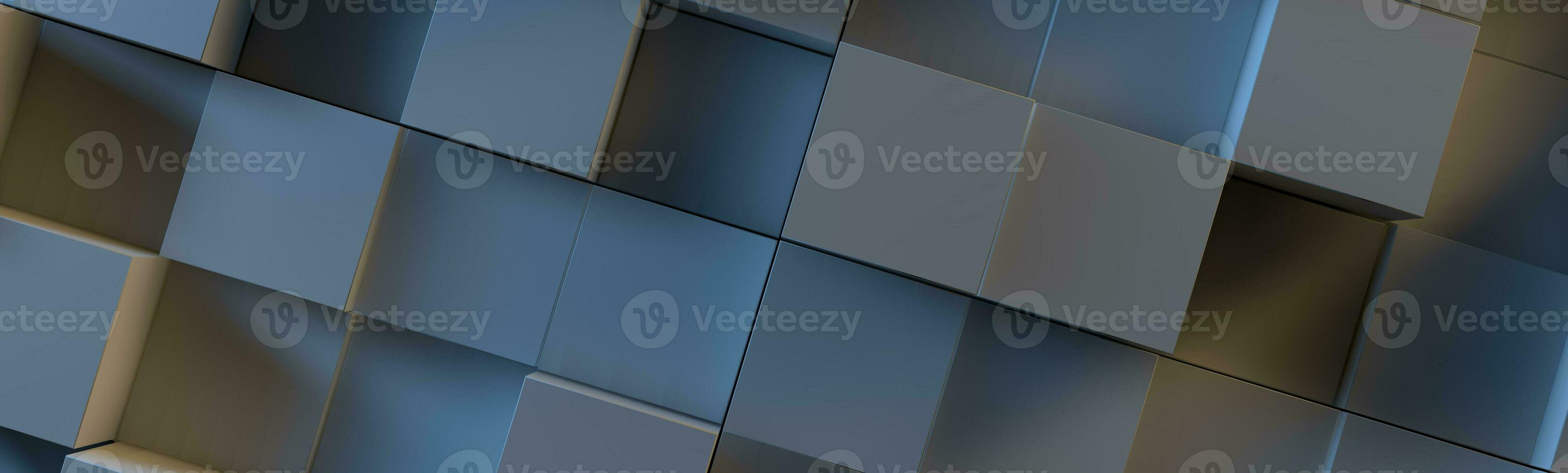 Abstract grey colored cube background photo