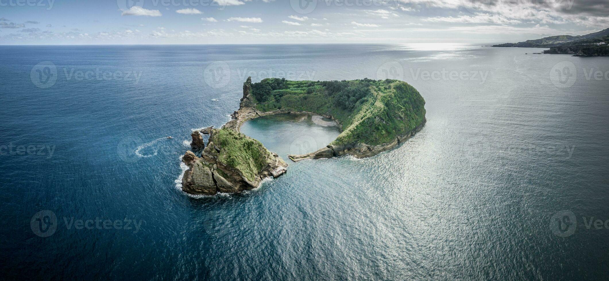 Small island of Vila Franca do Campo in the Azores near Sao Miguel photo