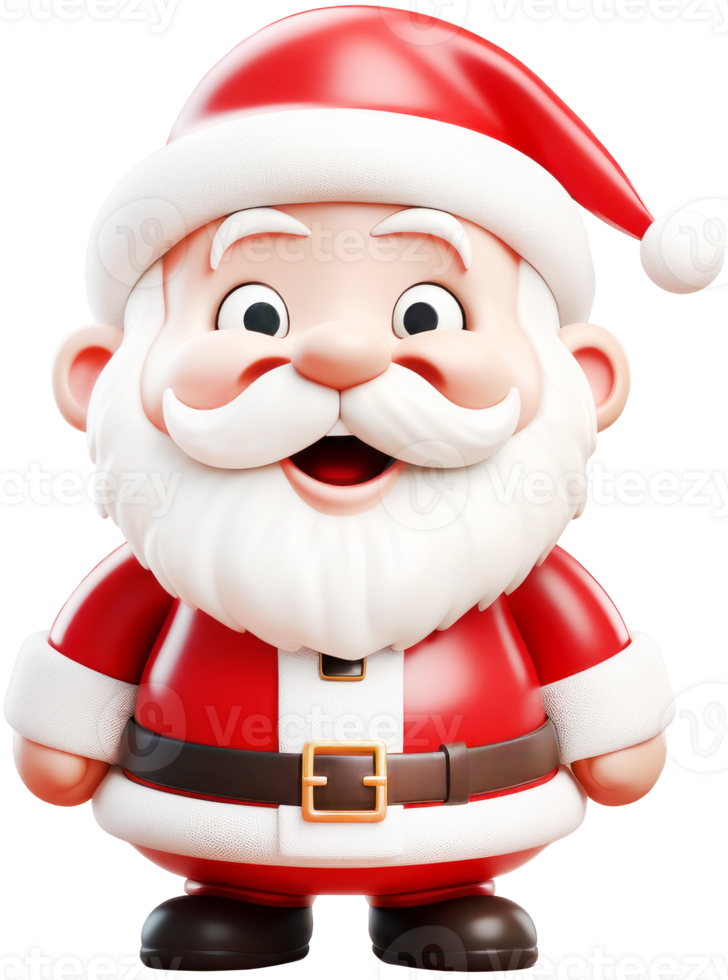 3d character Santa Claus of Merry Christmas png