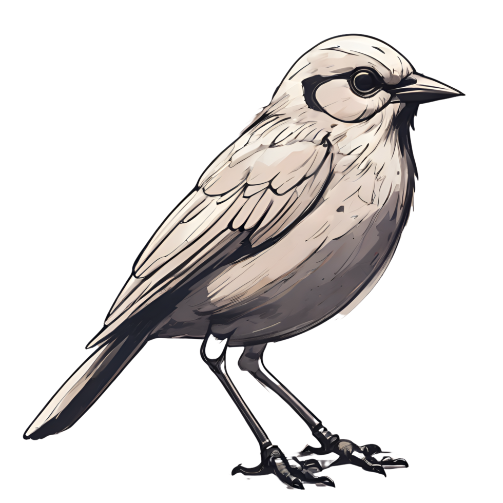 AI generated Bird on the foot png