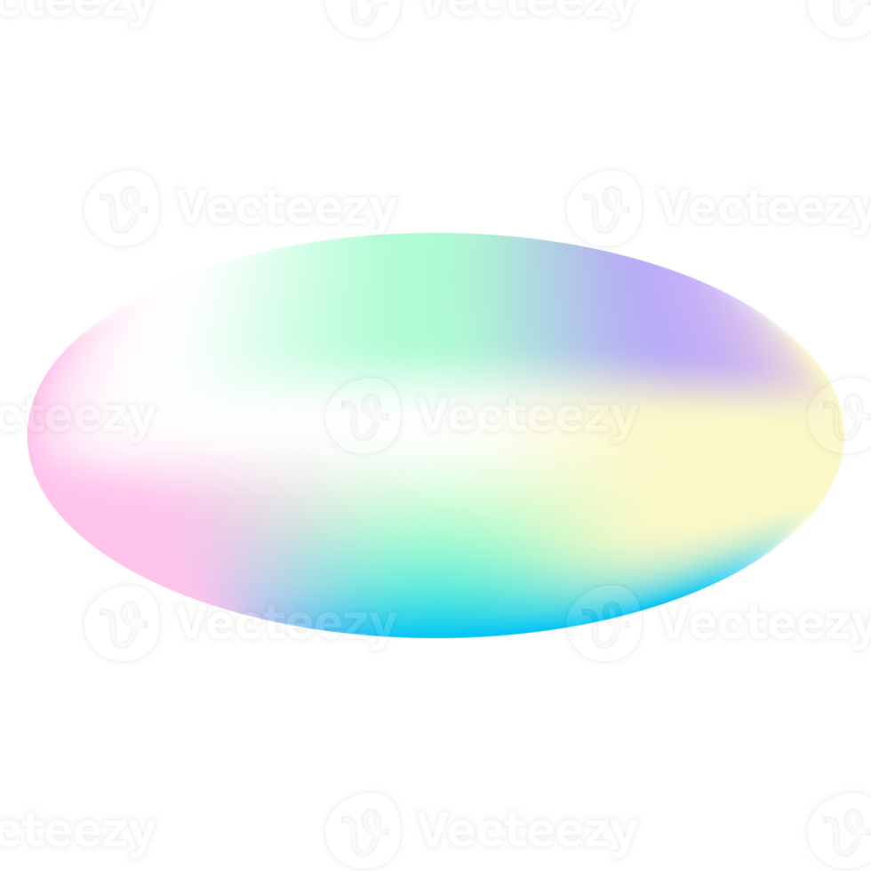 Holographic sticker, hologram label oval shape. PNG sticker for design mockup. Holographic textured sticker for preview tags, labels