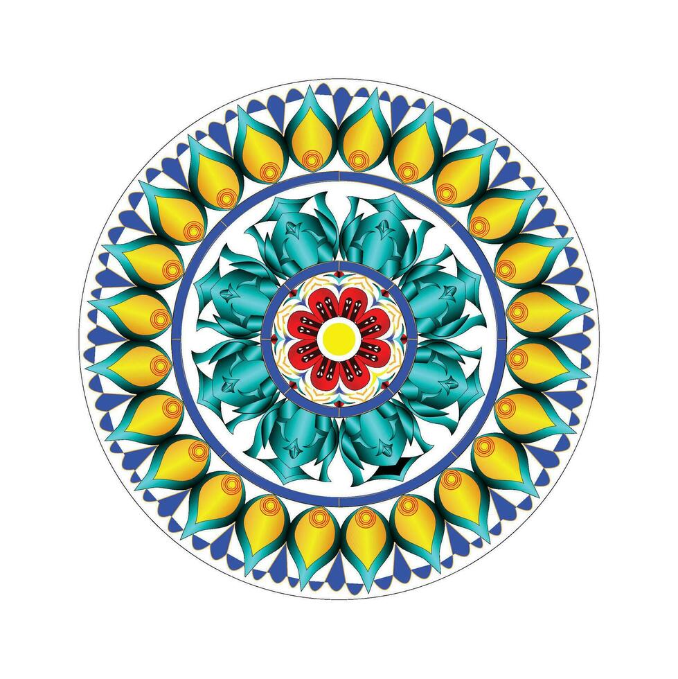 mandala vector Arte mandala nuevo designado