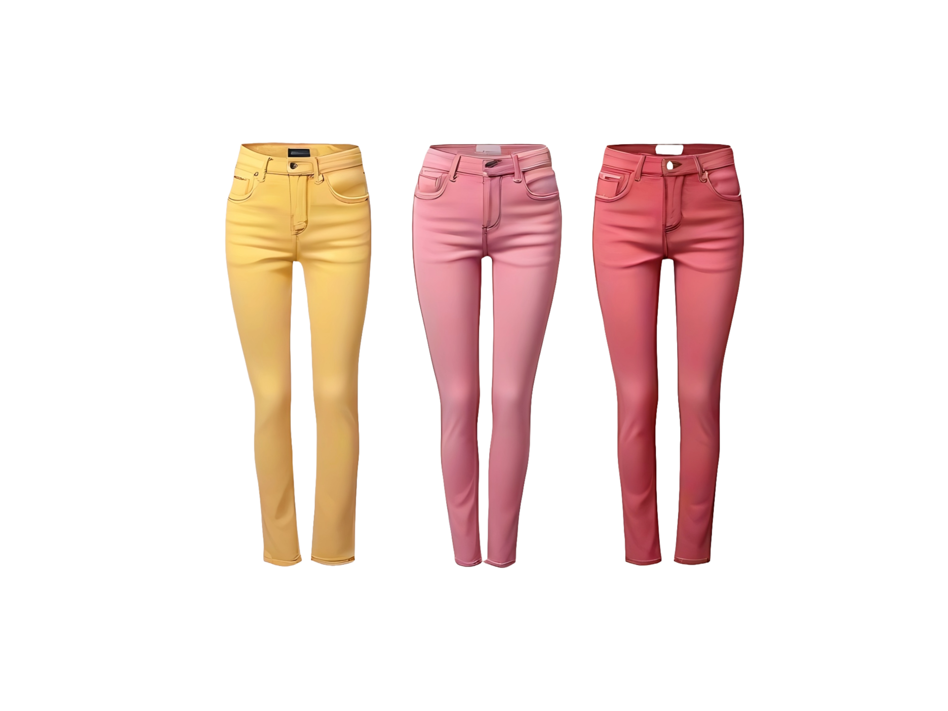 AI generated Set of colorful jeans pant 35208566 PNG