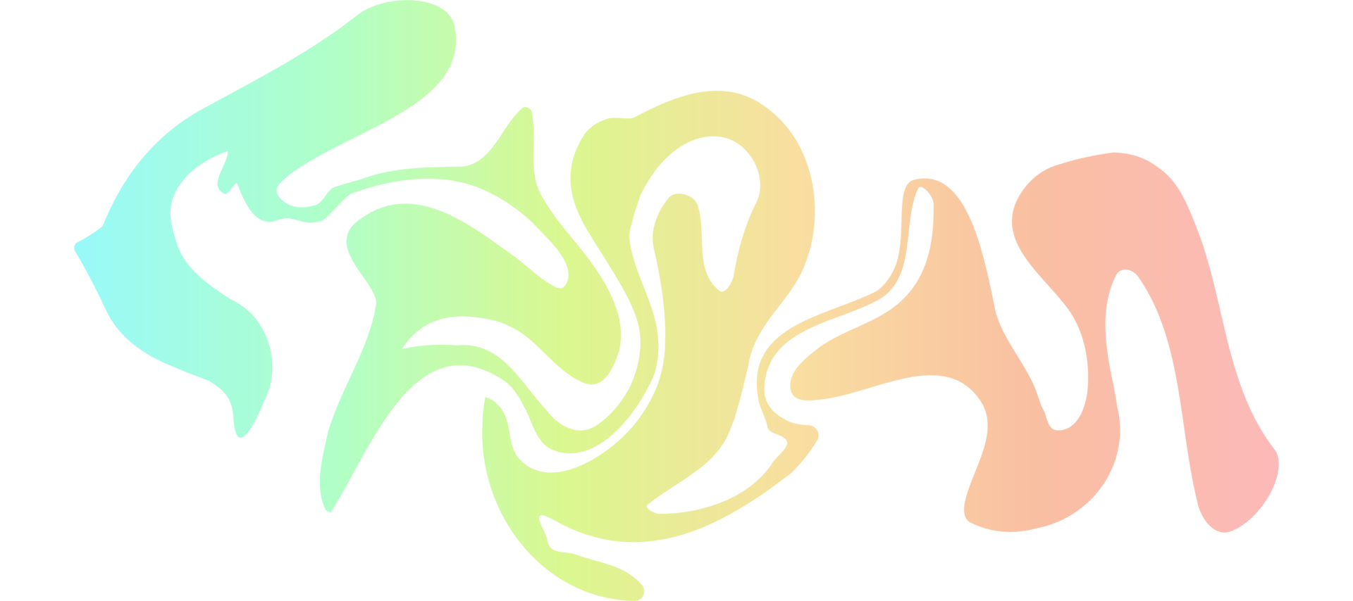 água respingo pintura colorida gradiente transparente fundo png