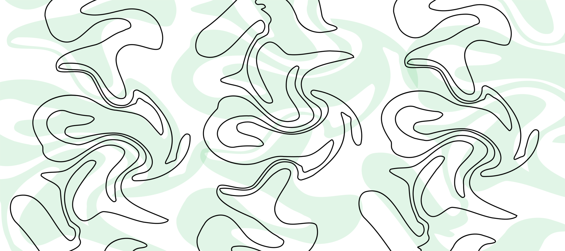 abstract green water liquid with black lines transparent background png
