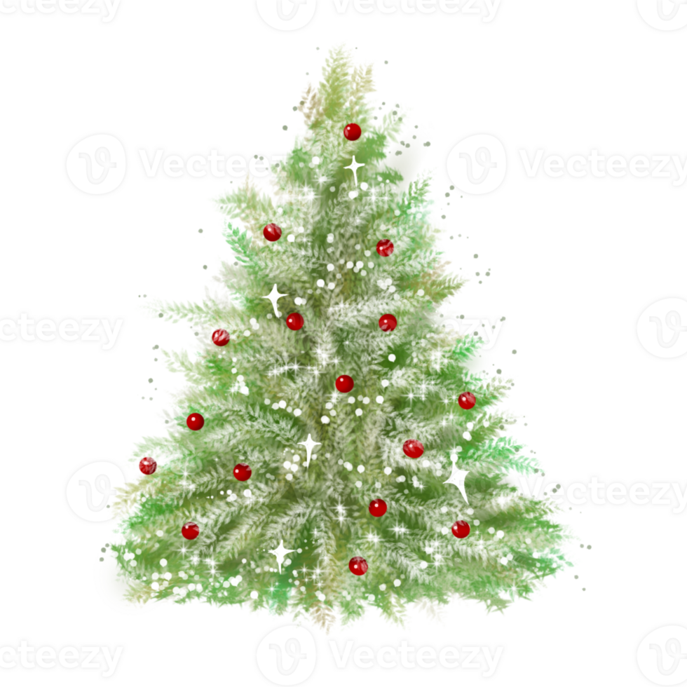 Christmas tree illustration png