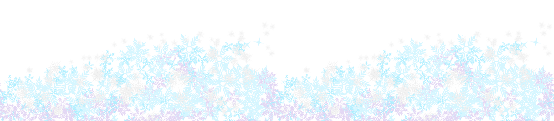 Snowflake Border Clipart, Snowfall Background png