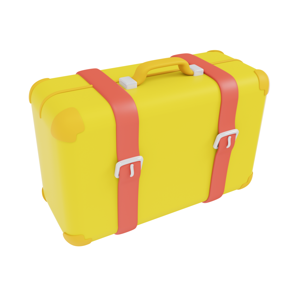 Suitcase 3D Icon Travel and Holidays png