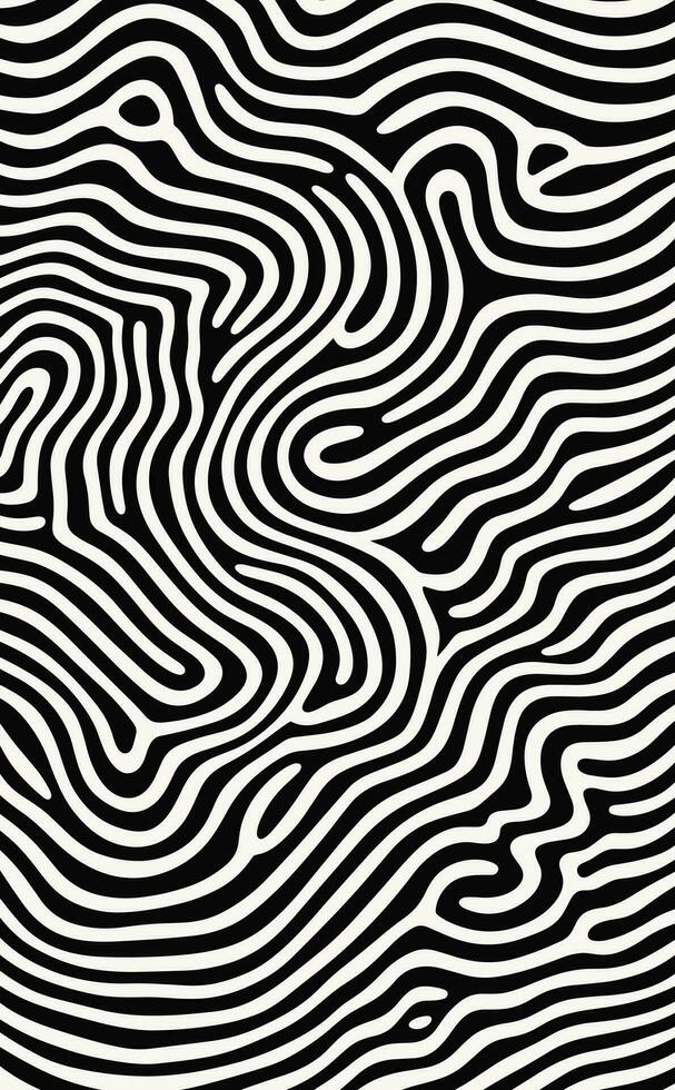 abstract wavy black and white background pattern vector