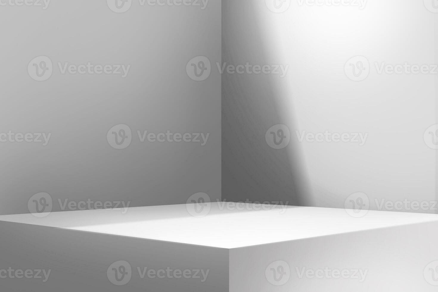 Product backdrop with natural light, Stage showcase minimal modern studio. photo