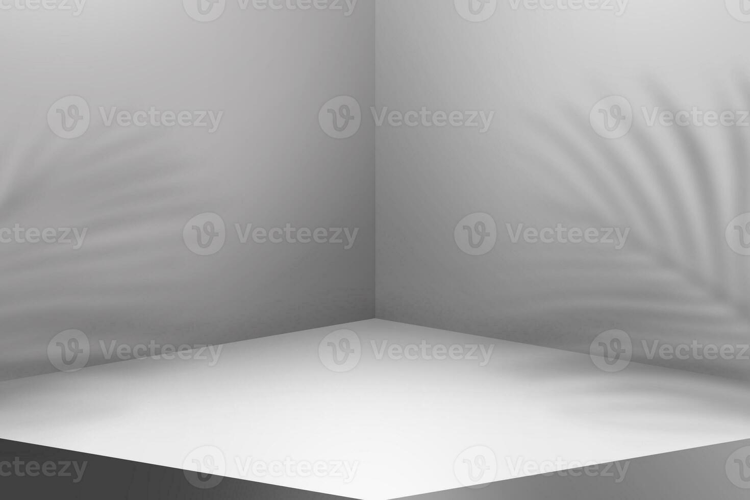 Product backdrop with natural light, Stage showcase minimal modern studio. photo