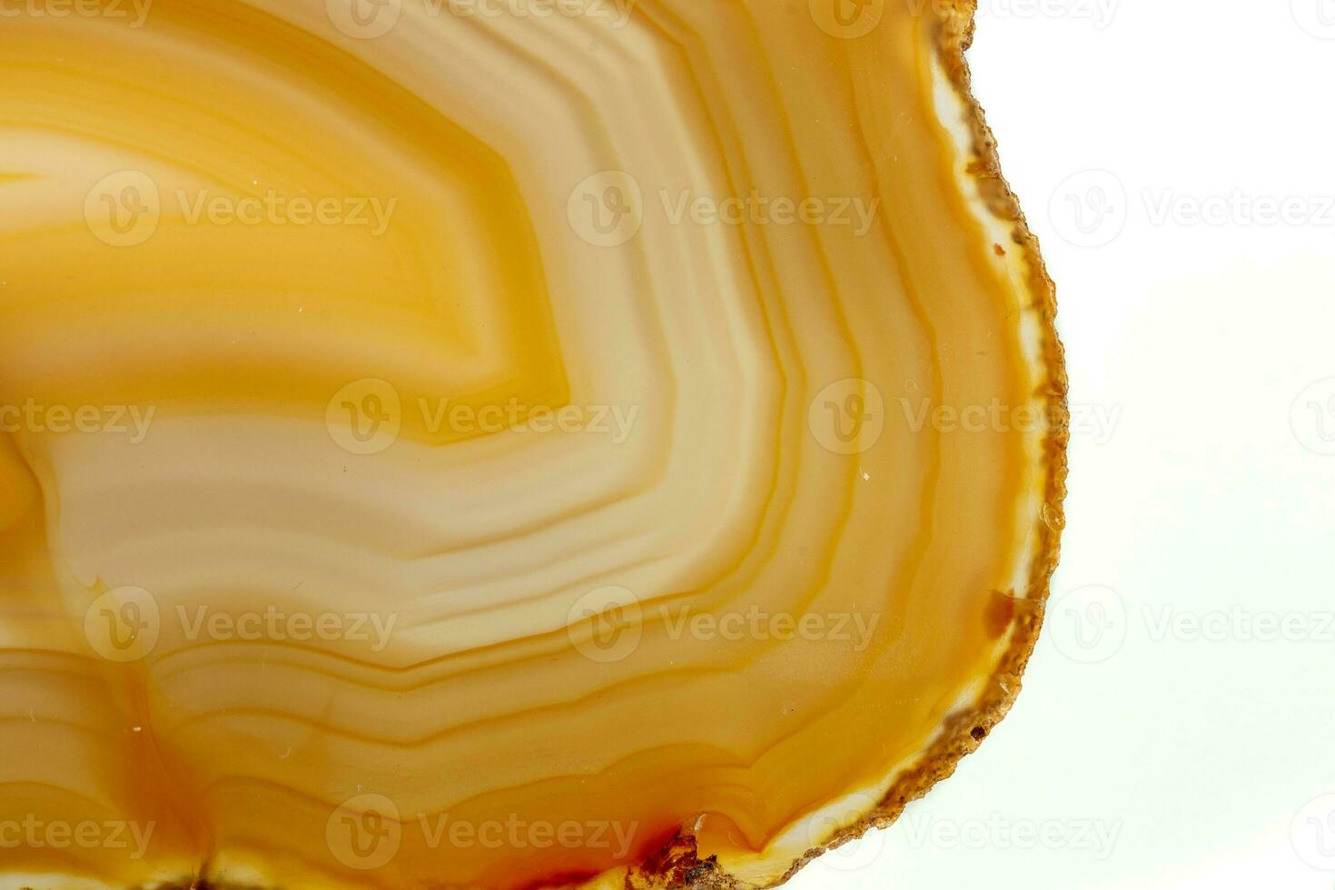 Macro stone Agate mineral on white background photo