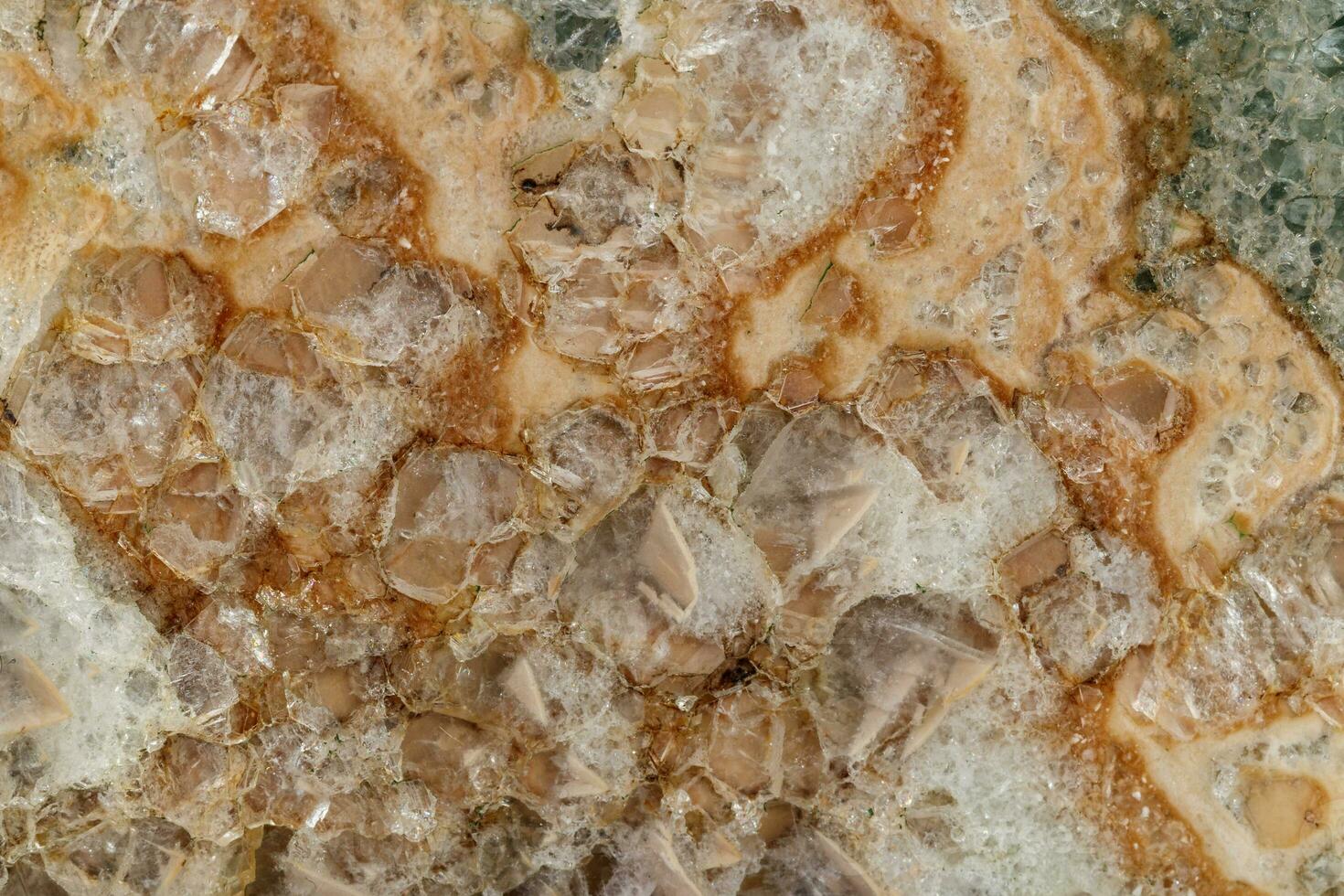 Macro stone Fluorite mineral on black background photo