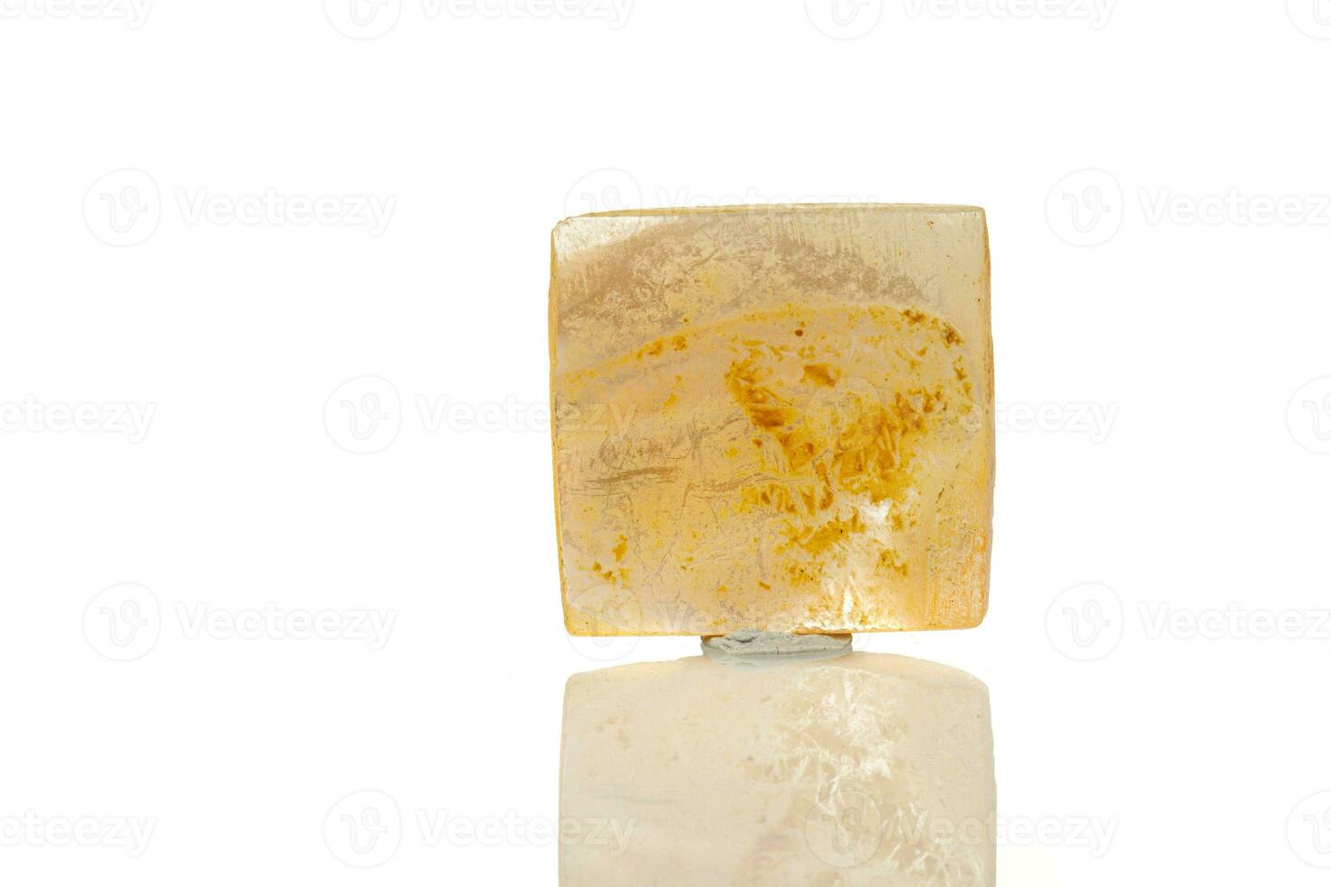 macro mineral stone Perlmutter on a white background photo