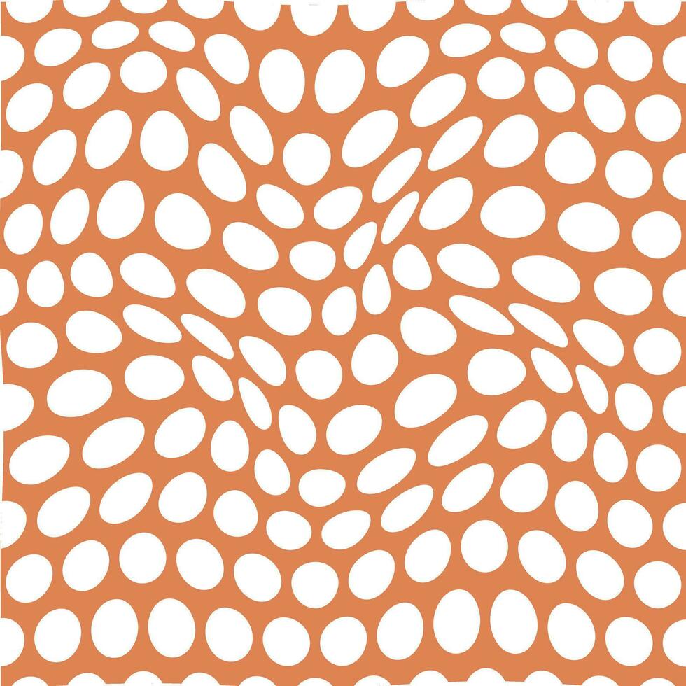 modern abstract white color polka dot distort wavy pattern art vector