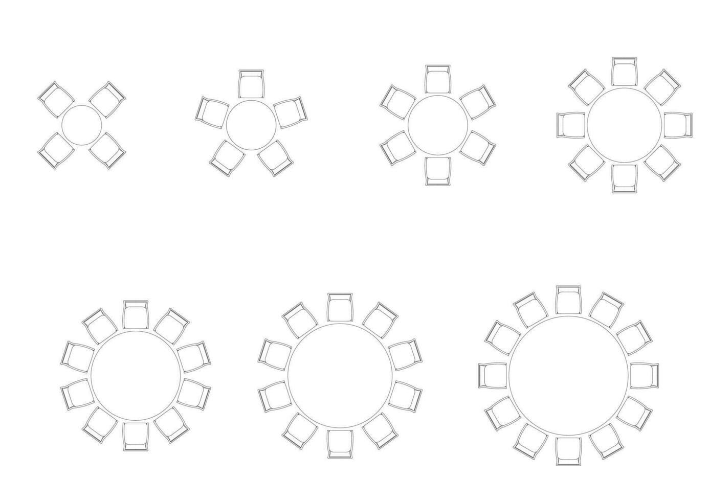 furniture icon interior plan view, top set vector. architecture house table line, home, outline, apartment, collection, isolated, layout, design, project, blueprint. vector