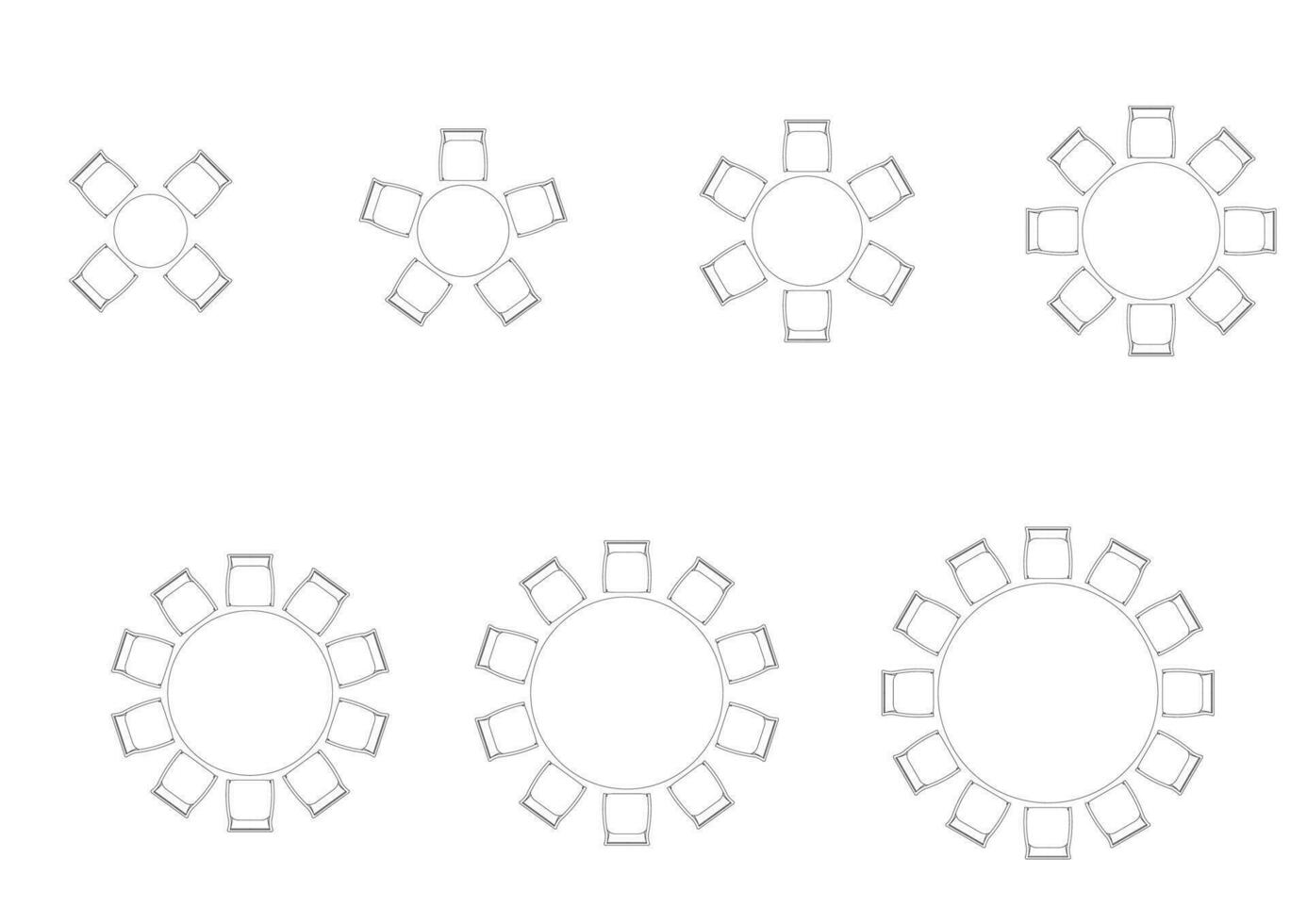 furniture icon interior plan view, top set vector. architecture house table line, home, outline, apartment, collection, isolated, layout, design, project, blueprint. vector