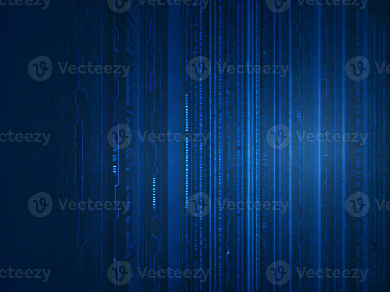 AI generated Blue digital binary data on computer screen background. binary code background . abstract blue background photo