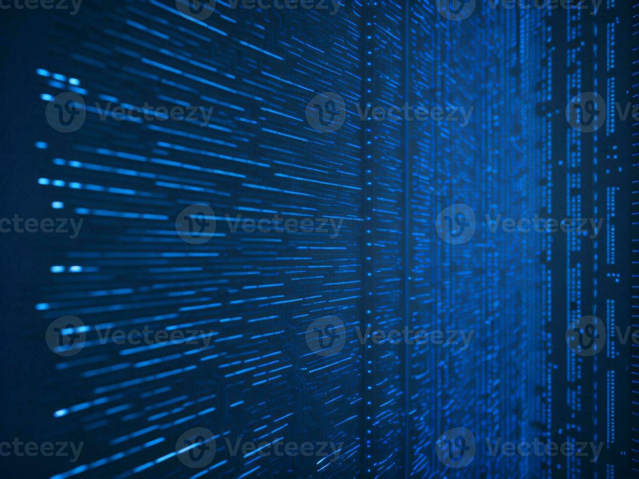 ai generado azul digital binario datos en computadora pantalla antecedentes. binario código antecedentes . resumen azul antecedentes foto