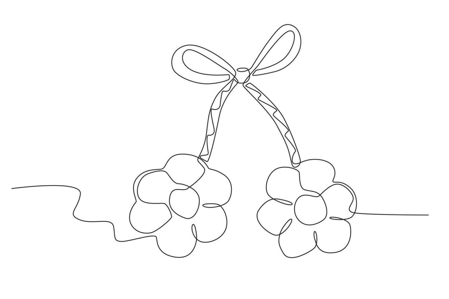 A ribbon of the Martisor symbol vector