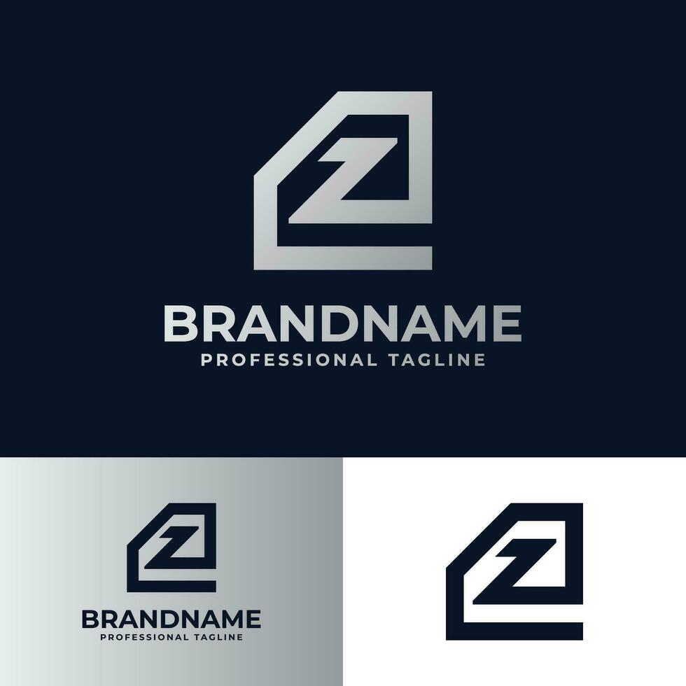 inicial z diamante logo, adecuado para negocio relacionado a diamante y con z inicial vector