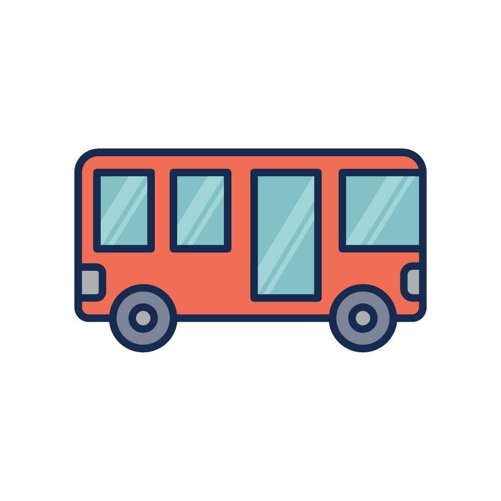 autobús icono vector diseño modelo sencillo y moderno