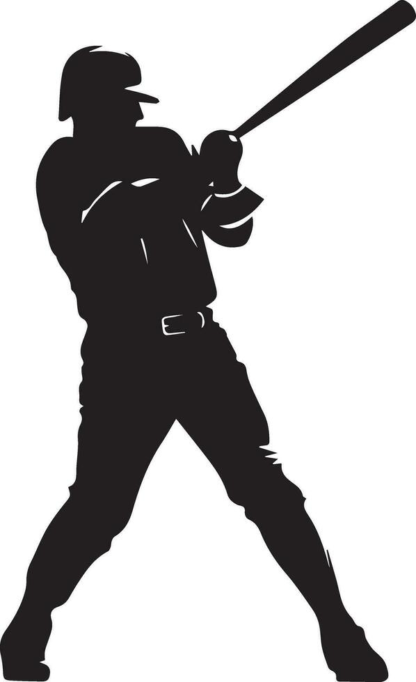 baseball player vector silhouette, silhouette, black color 16