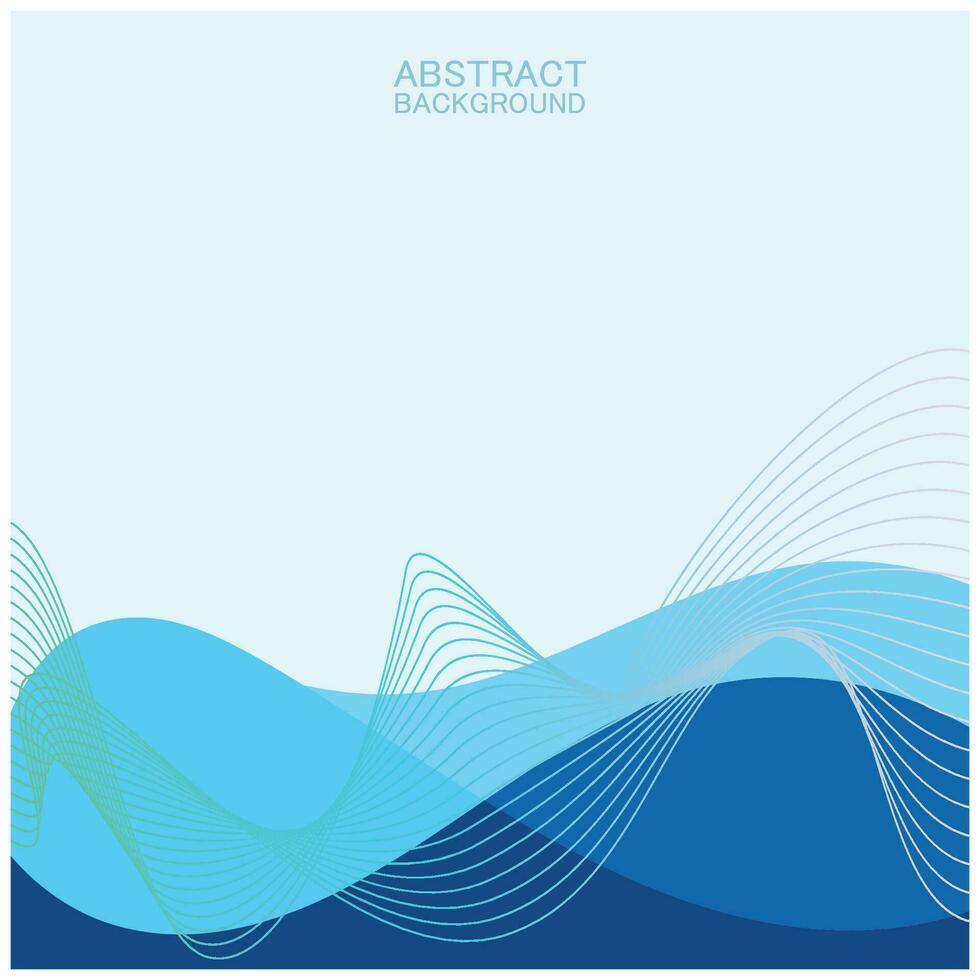 Abstract beach wave background design with blue vector combination, concept design for book cover, wallpaper, swimming pool, marine, lake