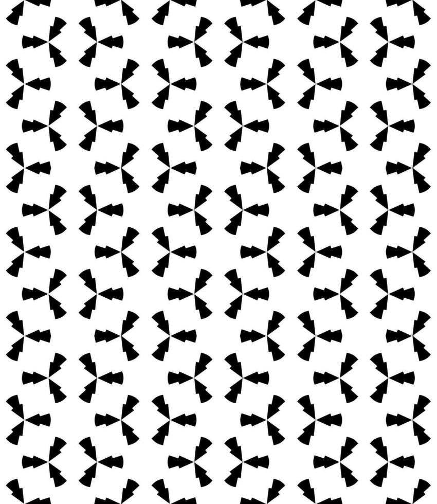 Black and white seamless abstract pattern. Background and backdrop. Grayscale ornamental design. vector