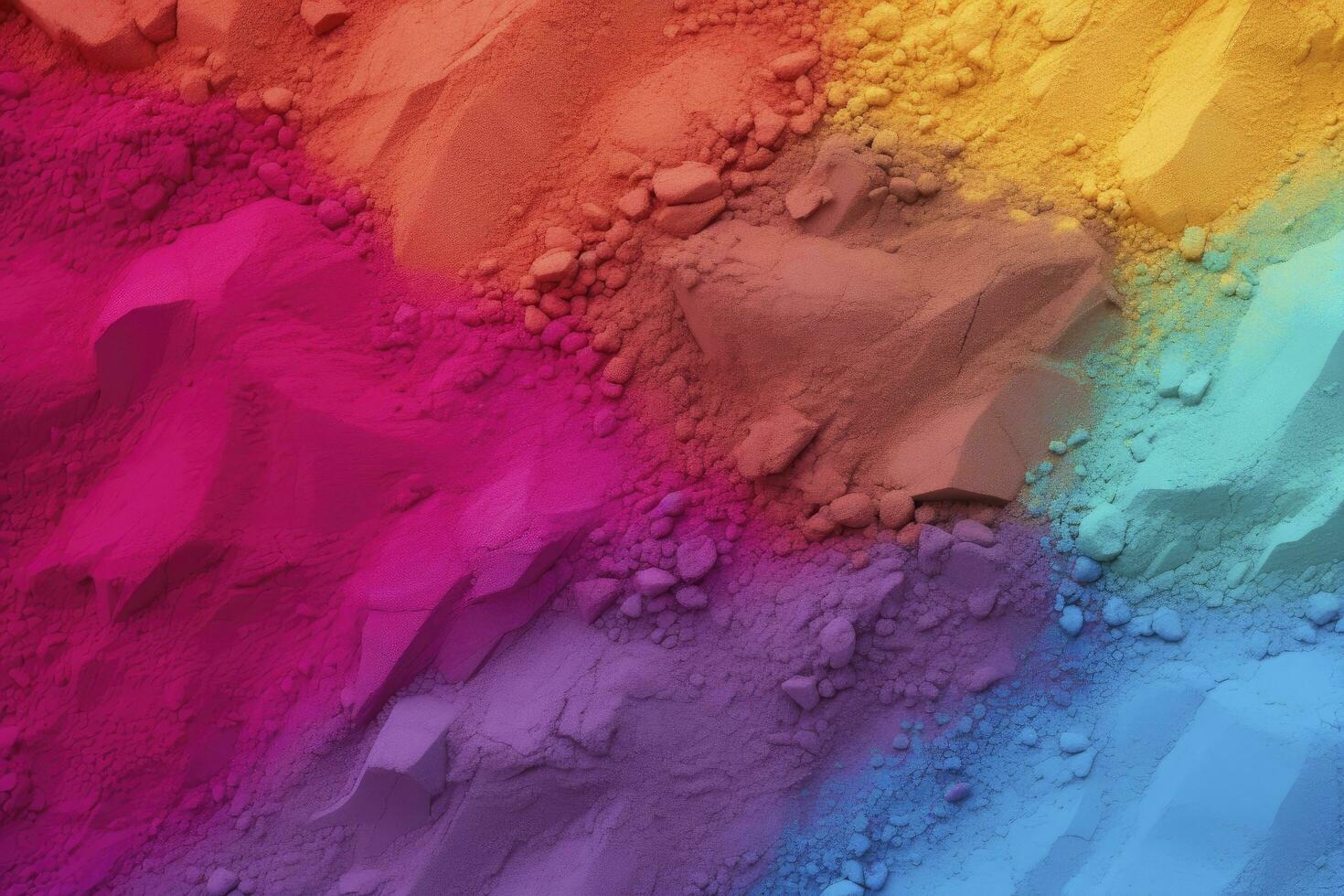 AI generated Close up of multi coloured sand background. AI Generated. photo