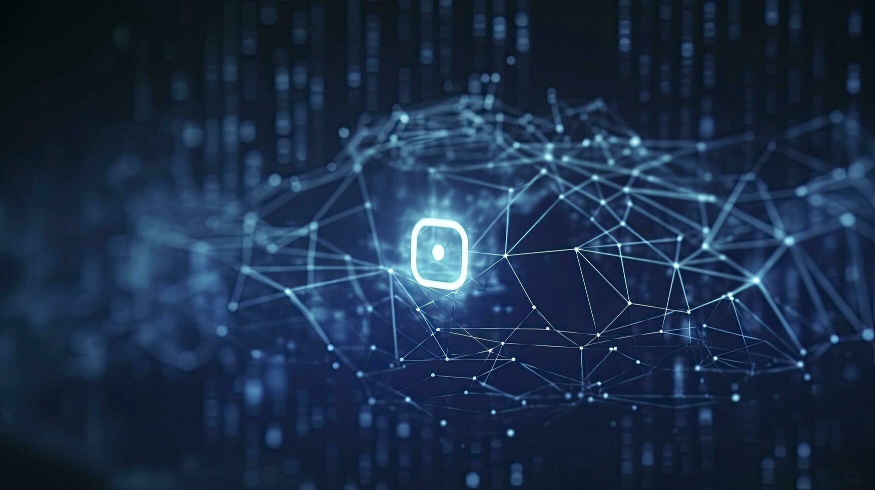 AI generated Abstract concepts of cybersecurity technology and digital data protection. AI Generated photo