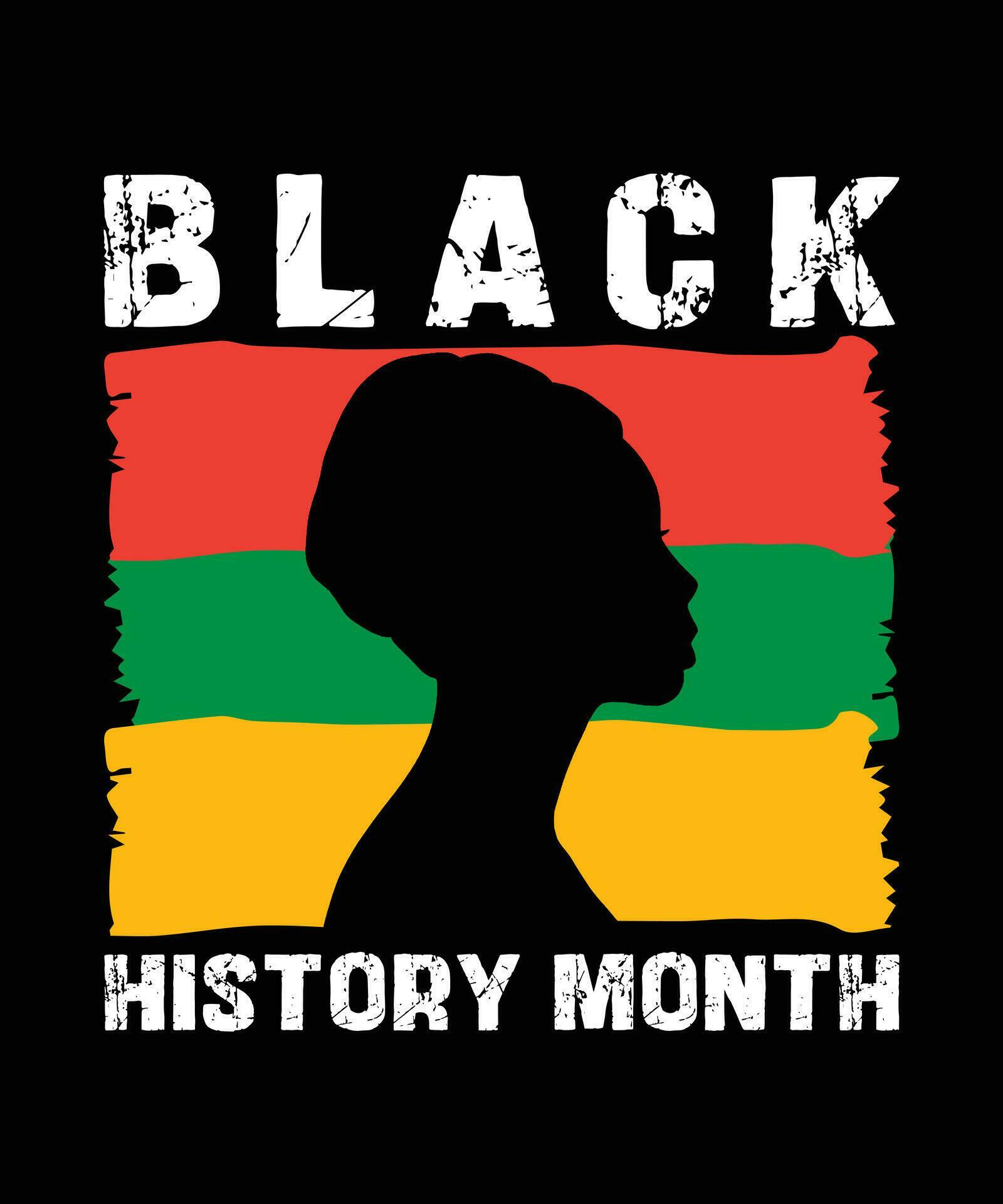 Black history month logo vector tshirt design 35215771 Vector Art at