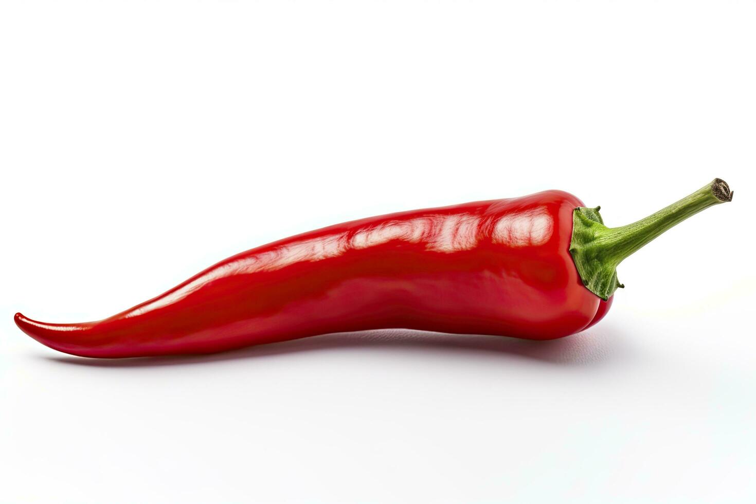 AI generated A Red chili pepper is isolated on a white background. AI Generated photo