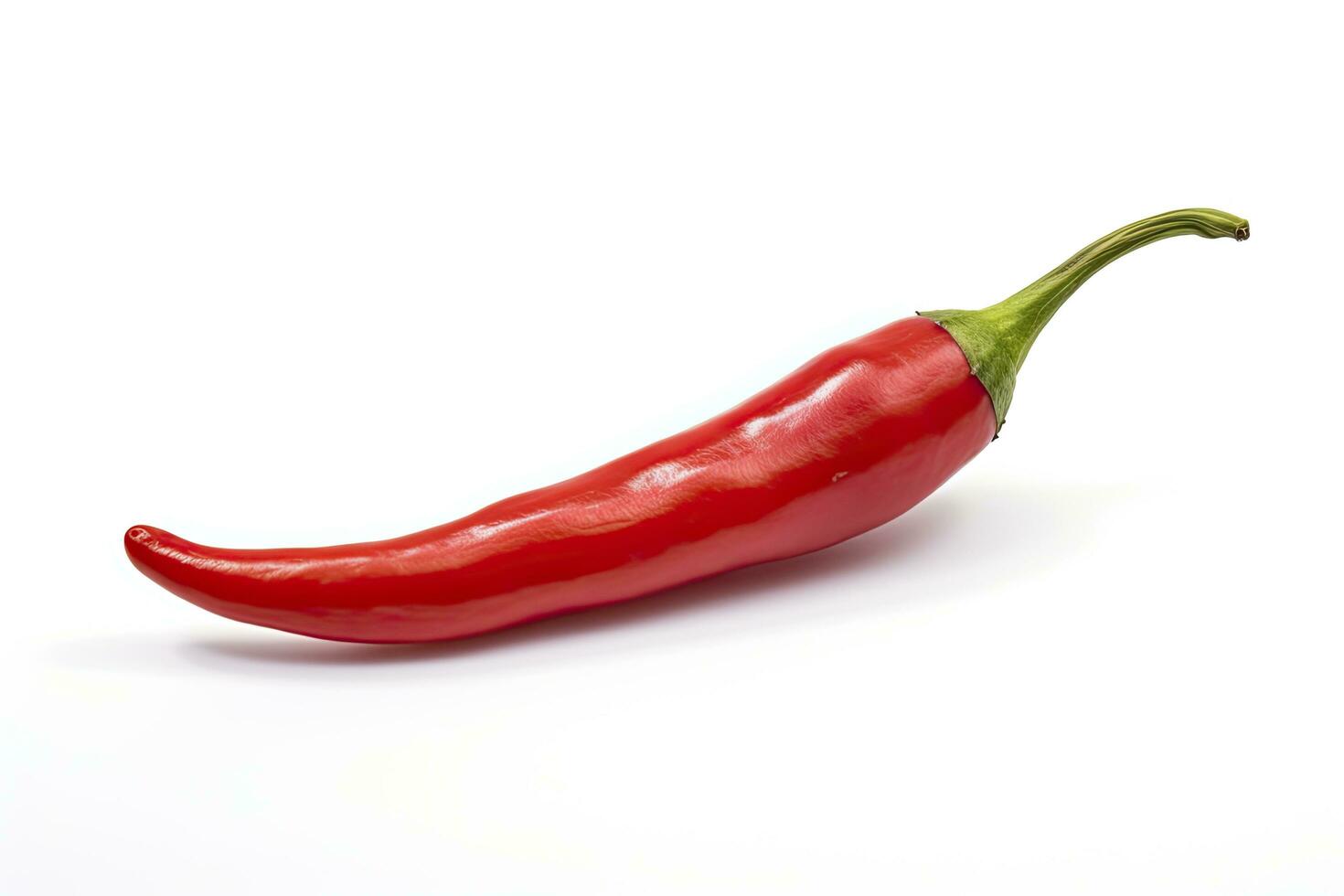 AI generated A Red chili pepper is isolated on a white background. AI Generated photo