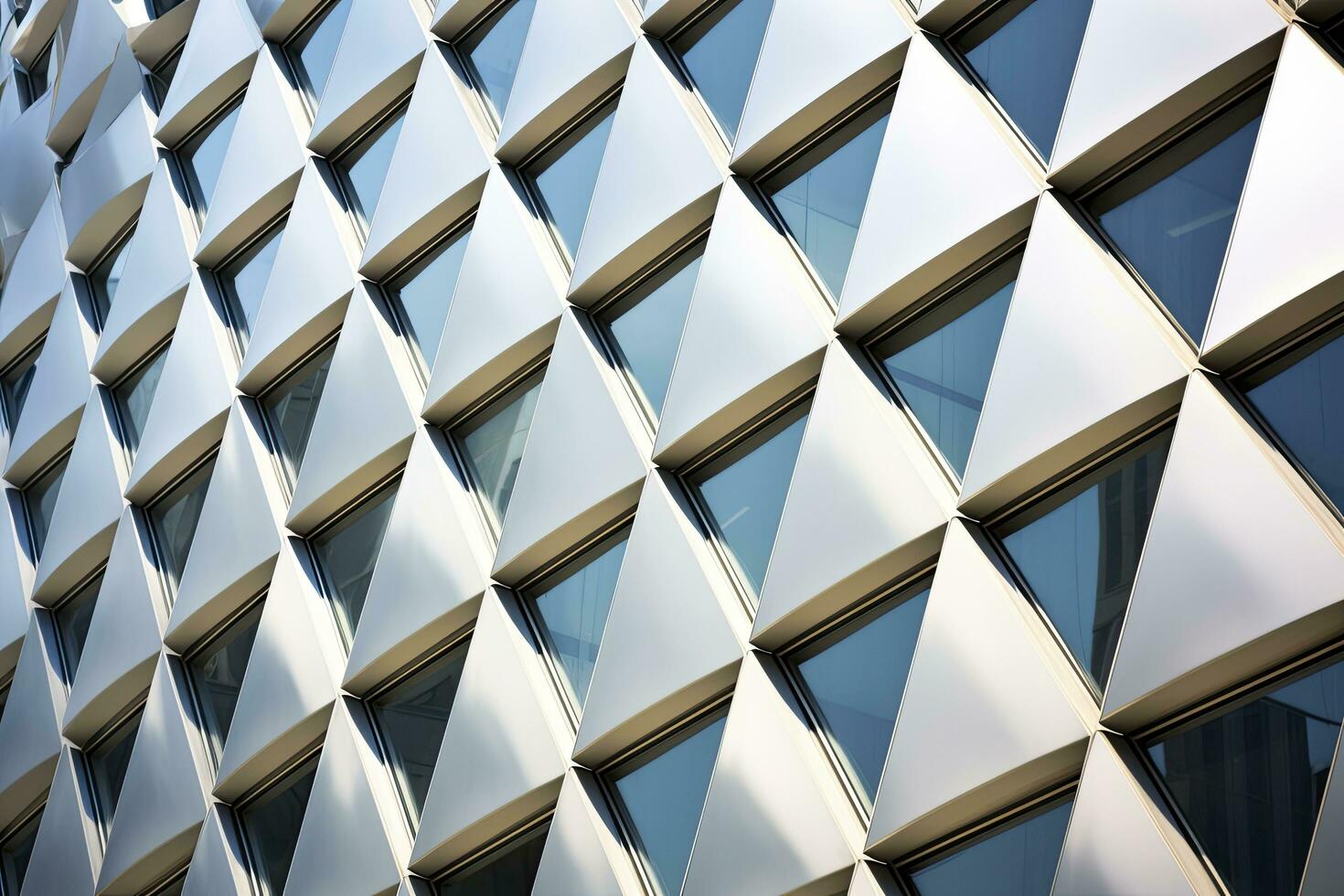 AI generated Abstract Architecture and modern facade. AI Generated photo