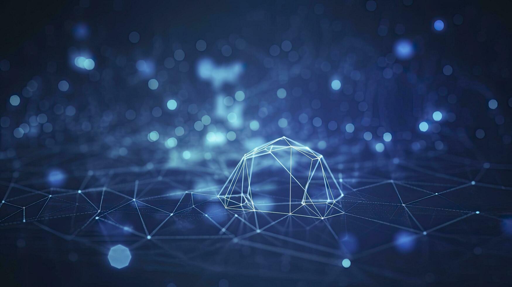 AI generated Abstract concepts of cybersecurity technology and digital data protection. AI Generated photo