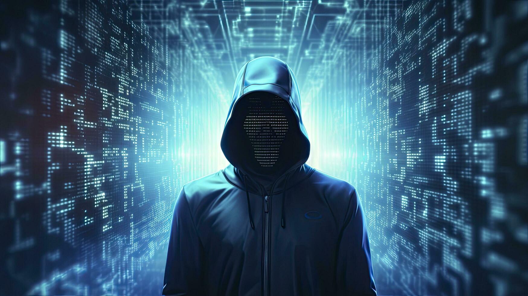 AI generated Unveiling the Anonymous Hacker. Digital Intrigue, Invisible Threats. AI Generated photo