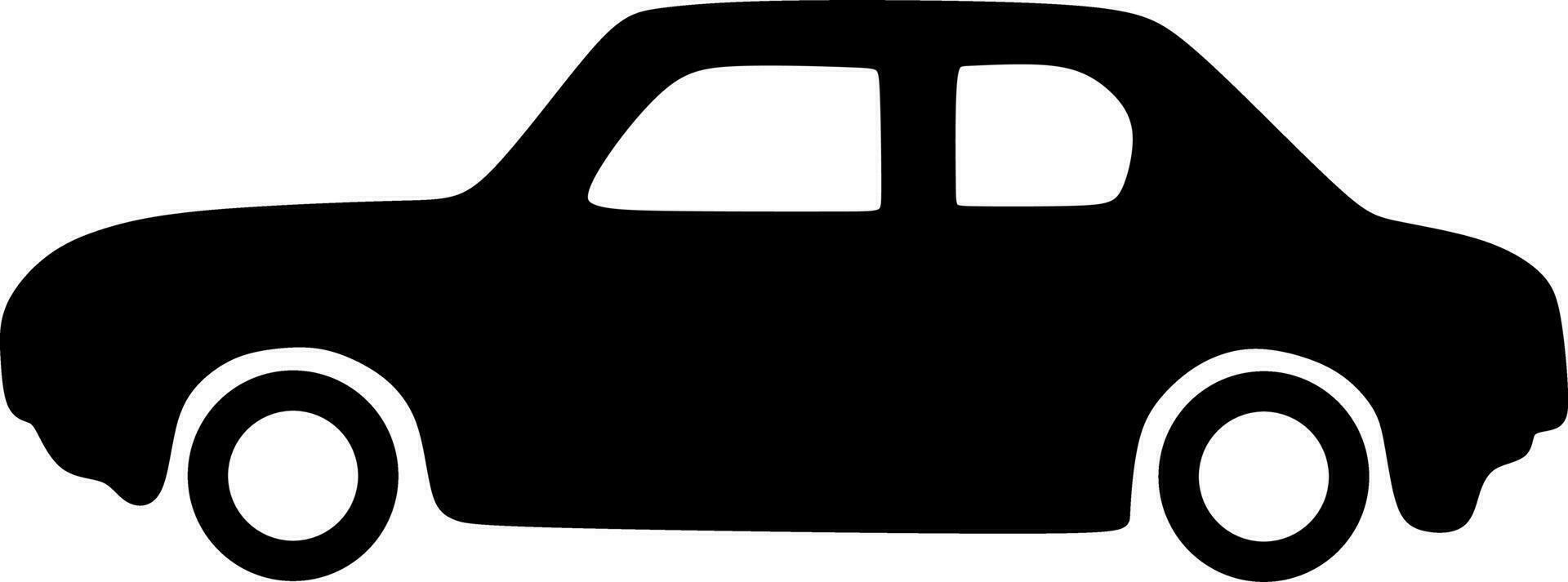 A simple car line art vector
