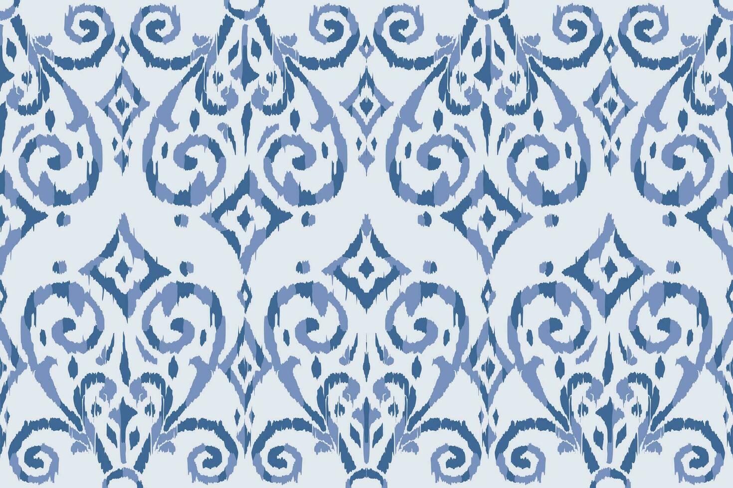 floral Clásico sin costura modelo para retro fondos de pantalla encantado Clásico flores congelado elsa invierno inspirado. diseño para envase papel, fondo de pantalla, telas y Moda ropa. ikat modelo. vector