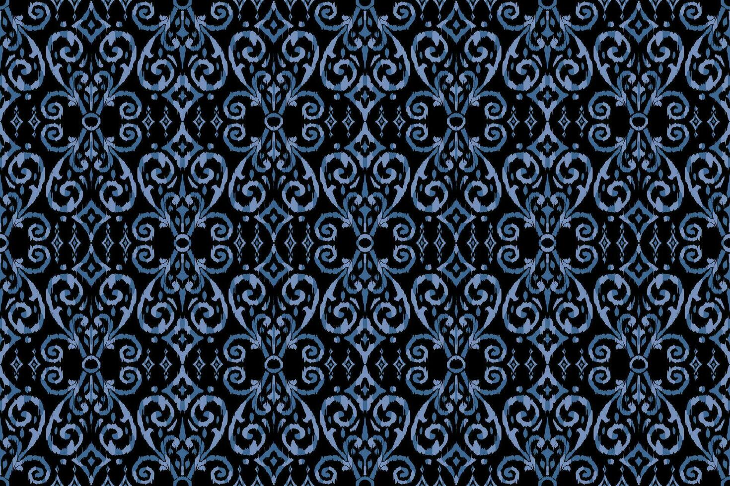 Floral vintage seamless pattern for retro wallpapers. Enchanted Vintage Flowers. Frozen Elsa winter inspired. Design for wrapping paper, wallpaper, fabrics and fashion clothes. Ikat pattern. vector