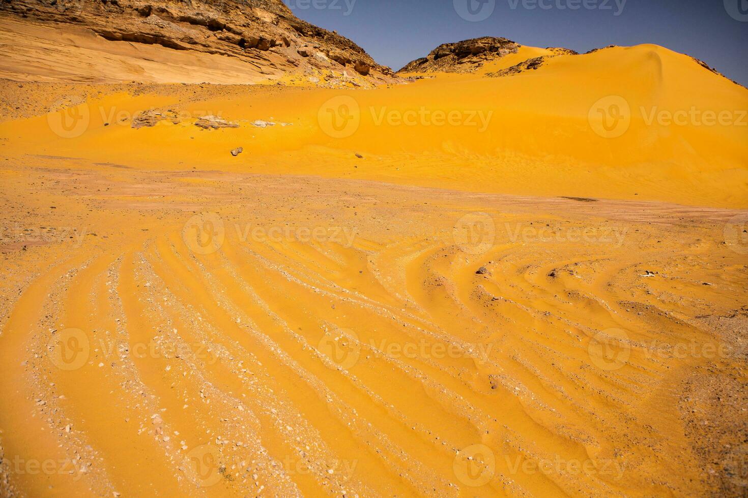 Landscape of sahara desert in Egypt. Conceptual for freedom, enjoying the journey. photo
