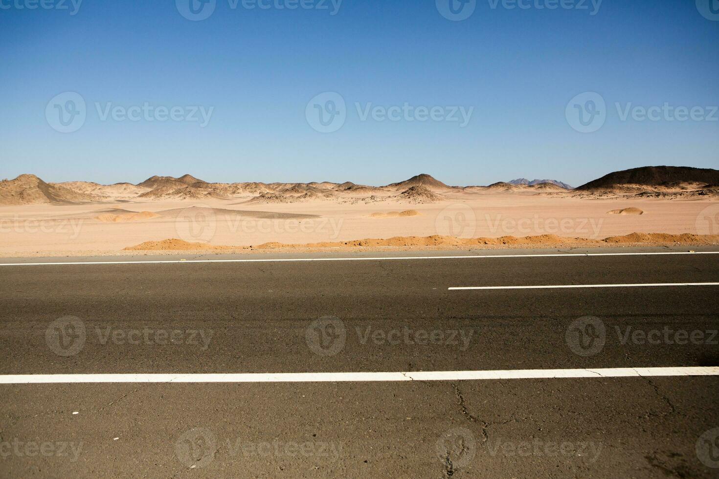 Landscape of sahara desert in Egypt. Conceptual for freedom, enjoying the journey. photo