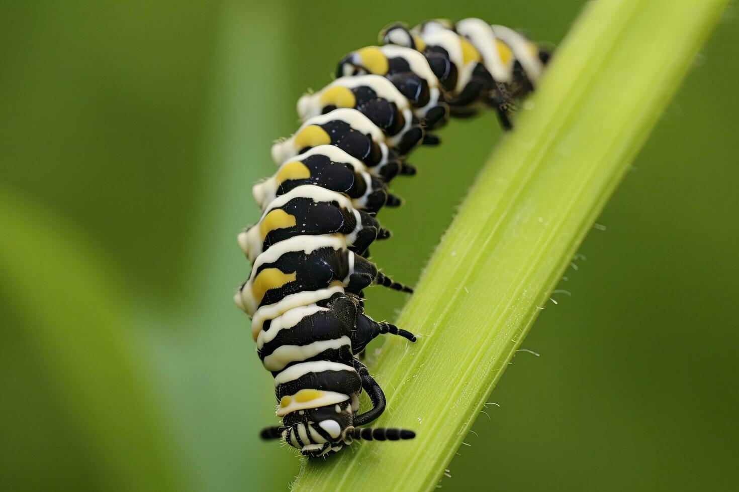 ai generado oruga encajar mariposa. generado ai. foto