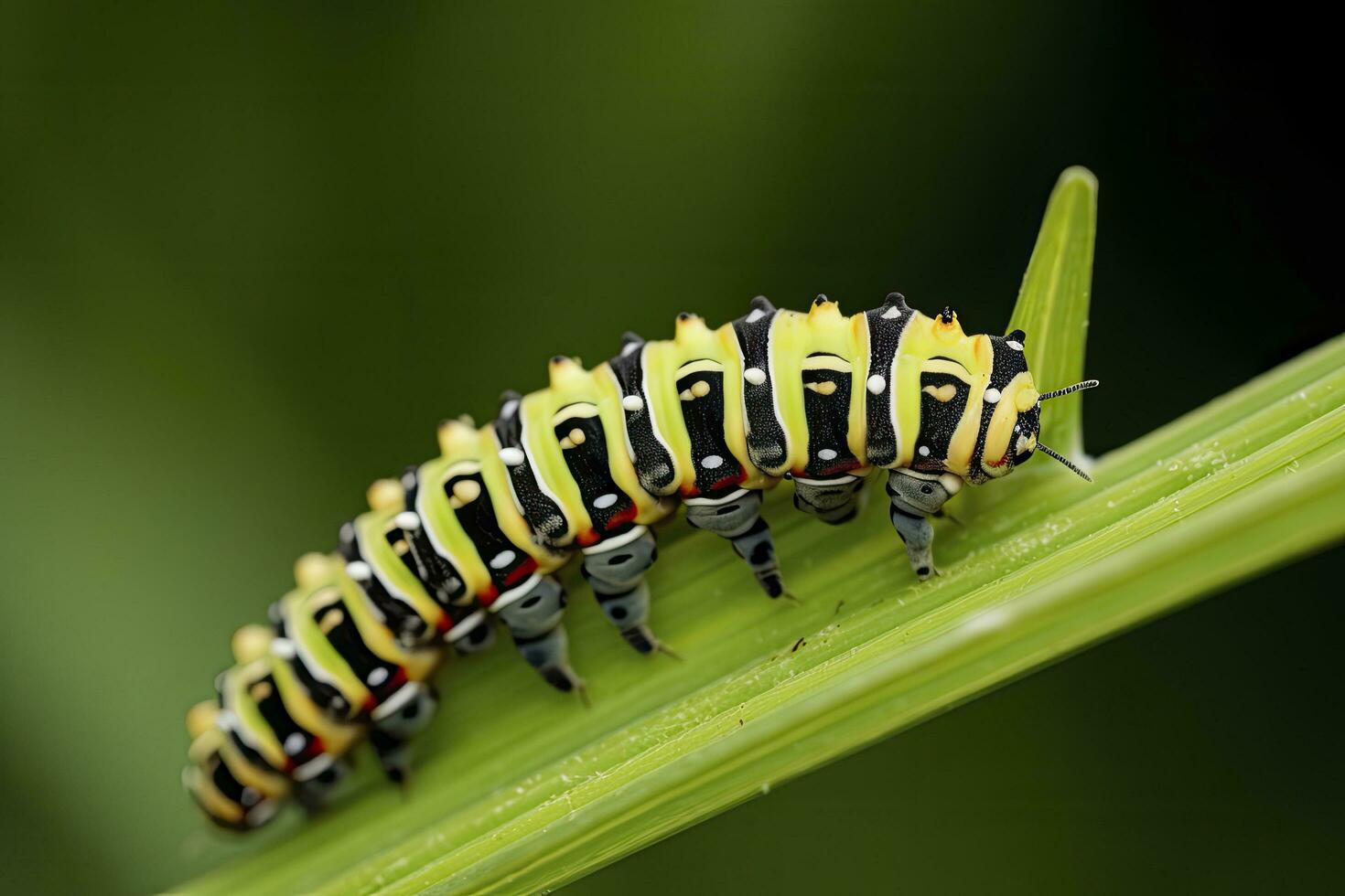 AI generated Caterpillar dovetail butterfly. generated AI. photo