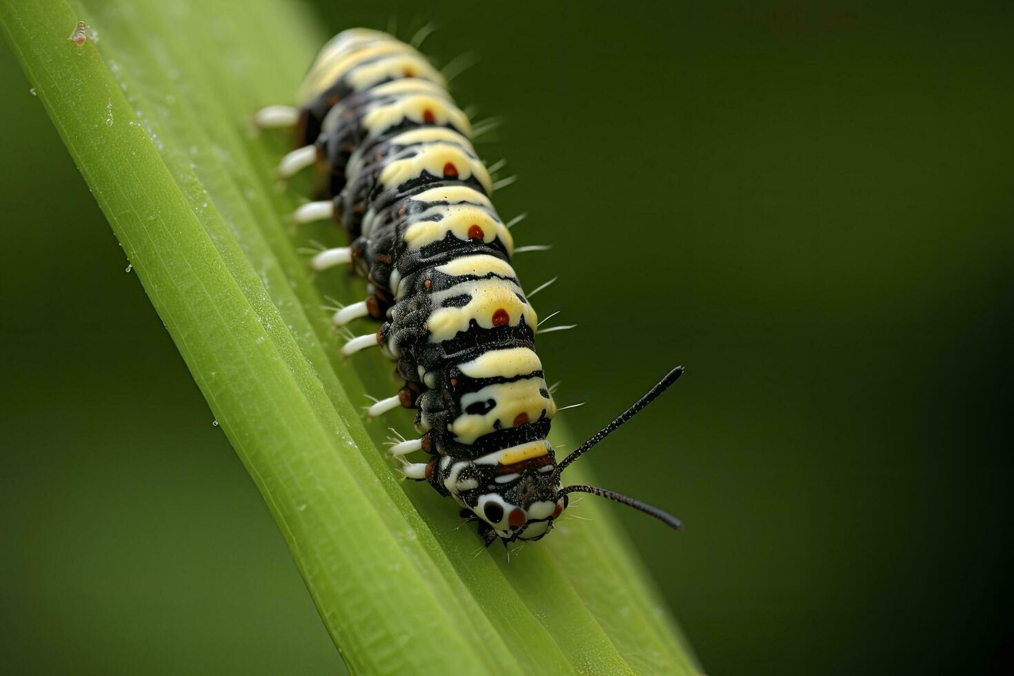 AI generated Caterpillar dovetail butterfly. generated AI. photo