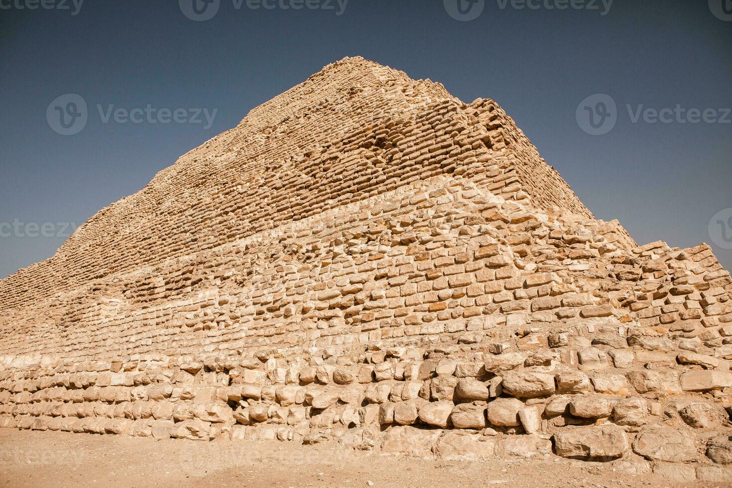 Famous Egyptian Pyramids of Giza. Landscape in Egypt. Pyramid in desert. Africa. Wonder of the World photo